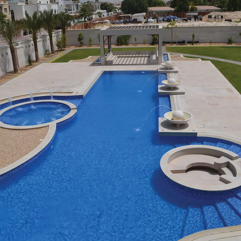 round swimming pool opal landscaping companies in dubai